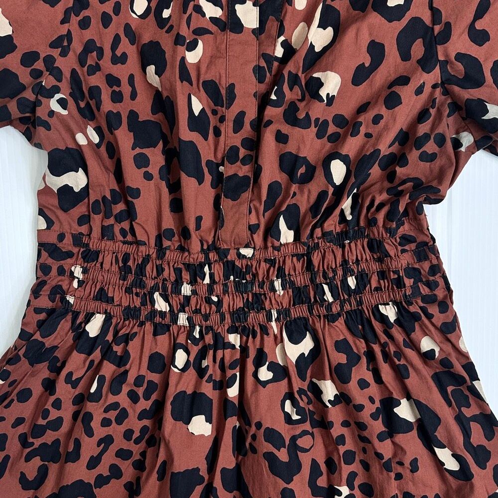 Anthropologie Somerset Maxi Dress Sz S Leopard Print Pockets - Picture 12 of 12